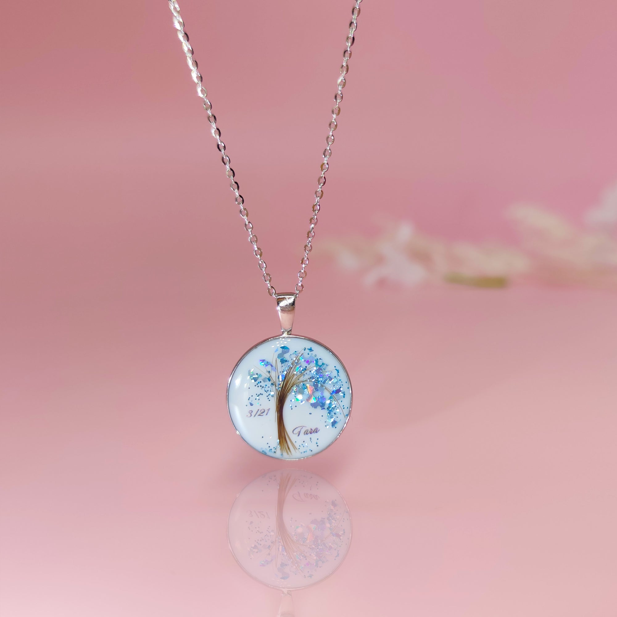 Meaningful Breastmilk & Baby Hair Necklace Gift