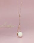 Handcrafted Gold Teardrop Breast Milk Necklace