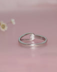Personalized Infinity Breast Milk Ring with Diamond Accents