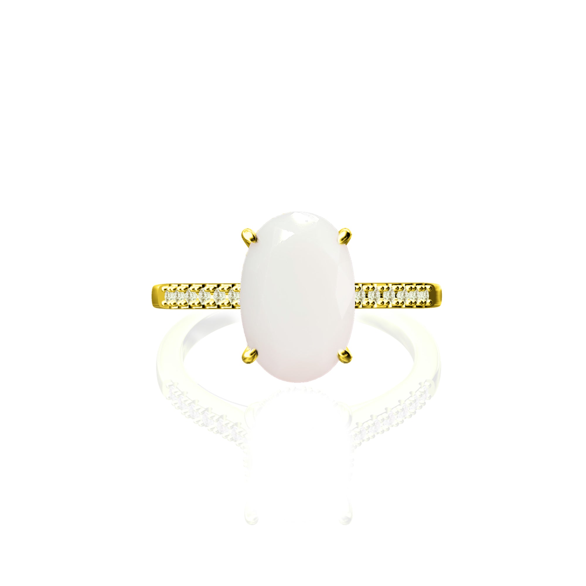 Handcrafted Oval Breastmilk Ring - Unique Keepsake