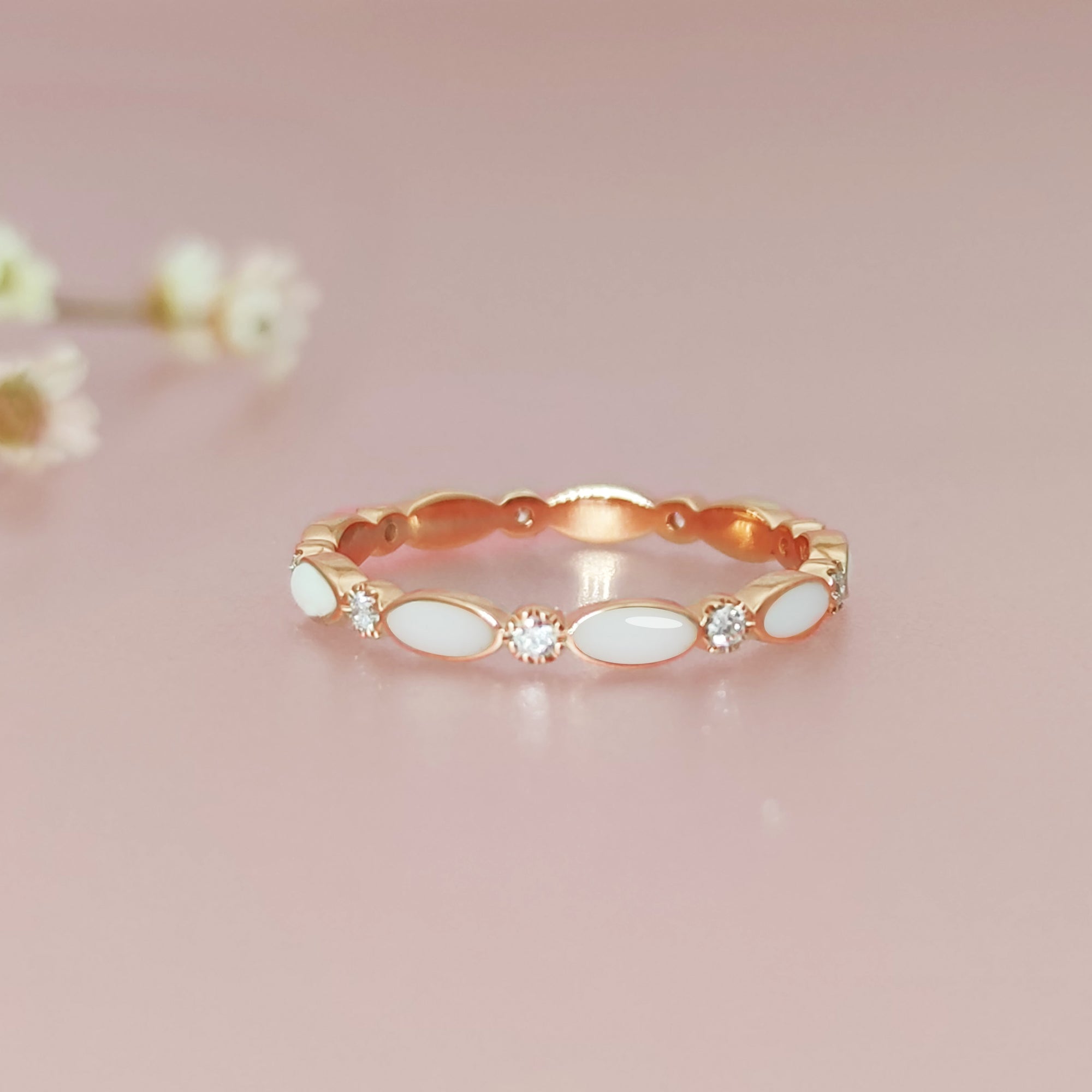 Endless Love: Personalized Birthstone Milk Ring