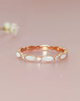Endless Love: Personalized Birthstone Milk Ring