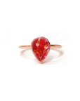 Teardrop Flower Ring: A Touch of Remembrance