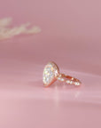 Handcrafted Lumina Essence Ashes Ring in Rose Gold
