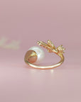 Handcrafted Milk Pearl Ring - Unique Keepsake Jewelry