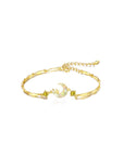 Moon & Star Ashes Bracelet: A Love Memory Keepsake