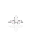 Cherished Love: Solid Gold Clover Breastmilk Ring