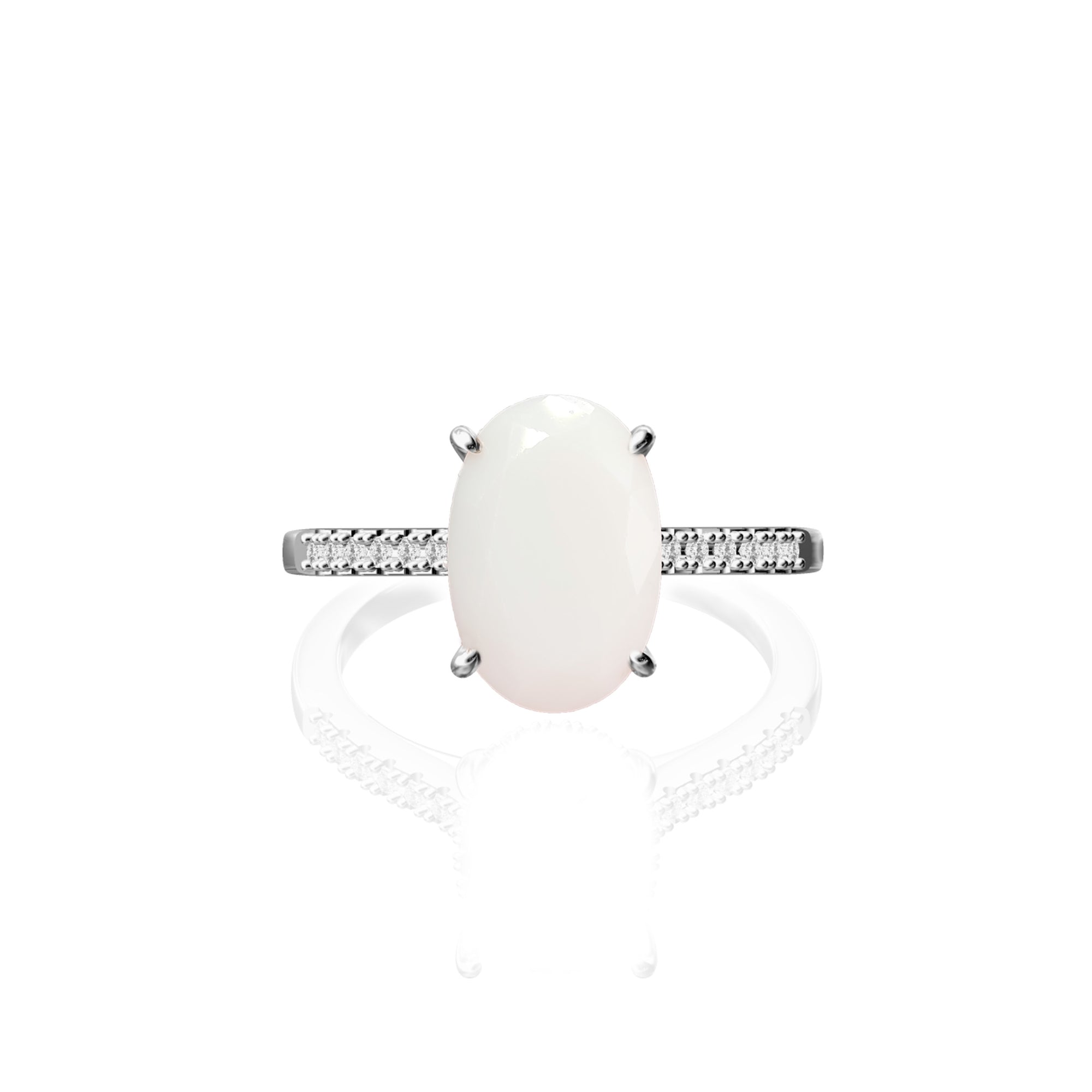 Handcrafted Oval Breastmilk Ring - Unique Keepsake