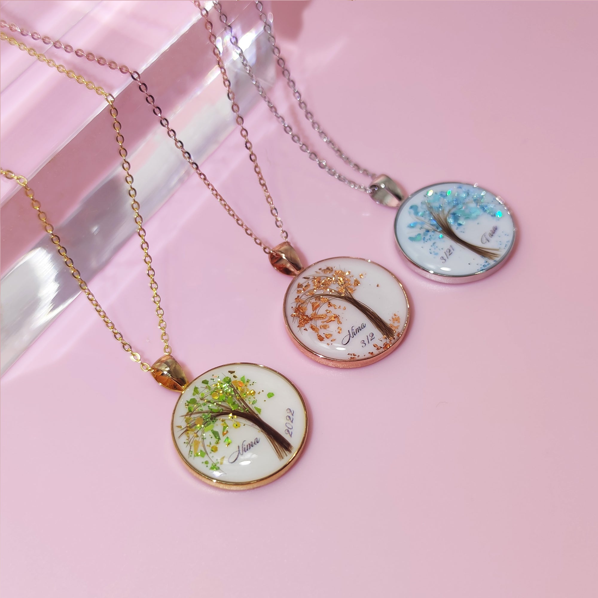 Meaningful Breastmilk & Baby Hair Necklace Gift