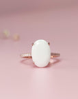 Handcrafted Oval Breastmilk Ring - Unique Keepsake