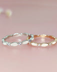 Endless Love: Personalized Birthstone Milk Ring