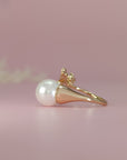 Handcrafted Milk Pearl Ring - Unique Keepsake Jewelry