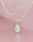 Personalized Gold Teardrop Necklace for Loved Ones