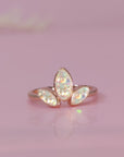 Cloverleaf Ashes Ring - Memorial Jewelry for Loved Ones