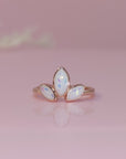 Cherished Love: Solid Gold Clover Breastmilk Ring