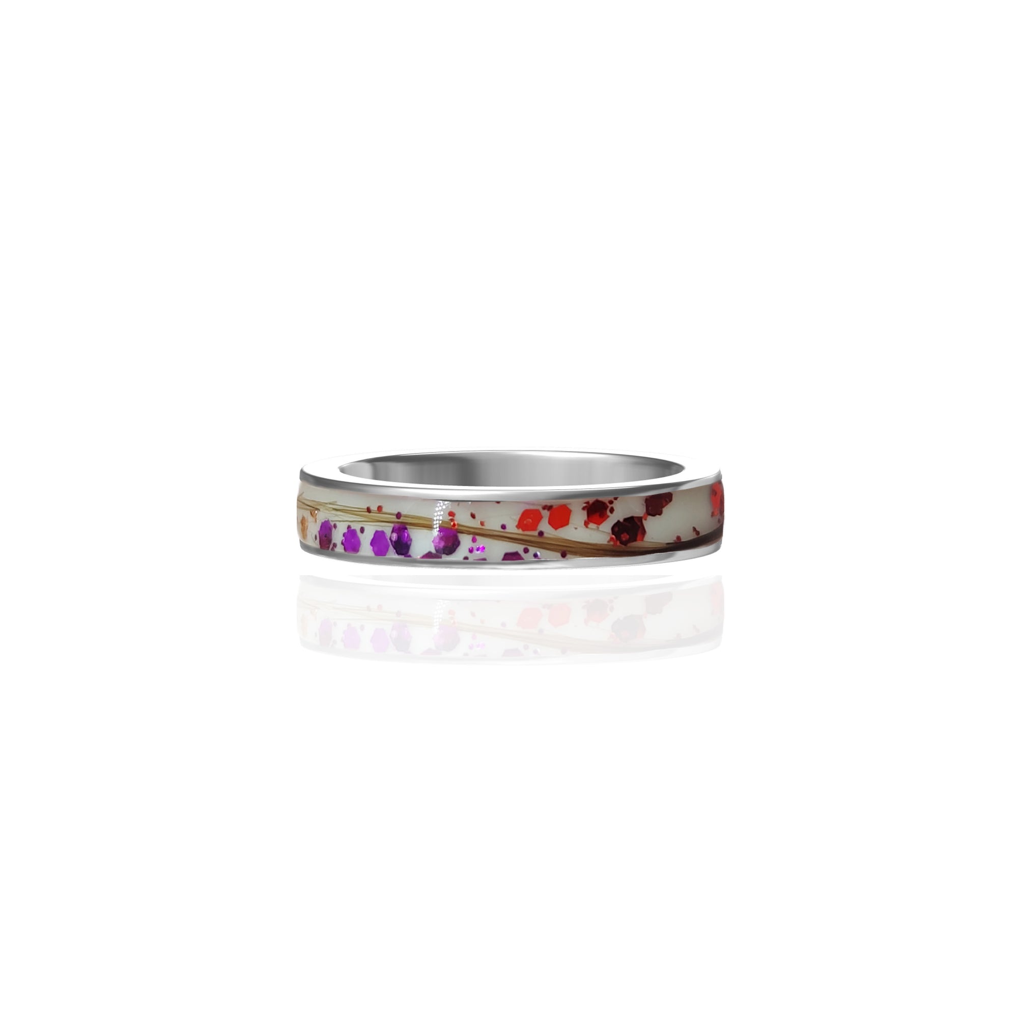 Memorial Men's Gold Channel Ring for Pet Fur