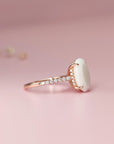 Handcrafted Oval Breastmilk Ring - Unique Keepsake