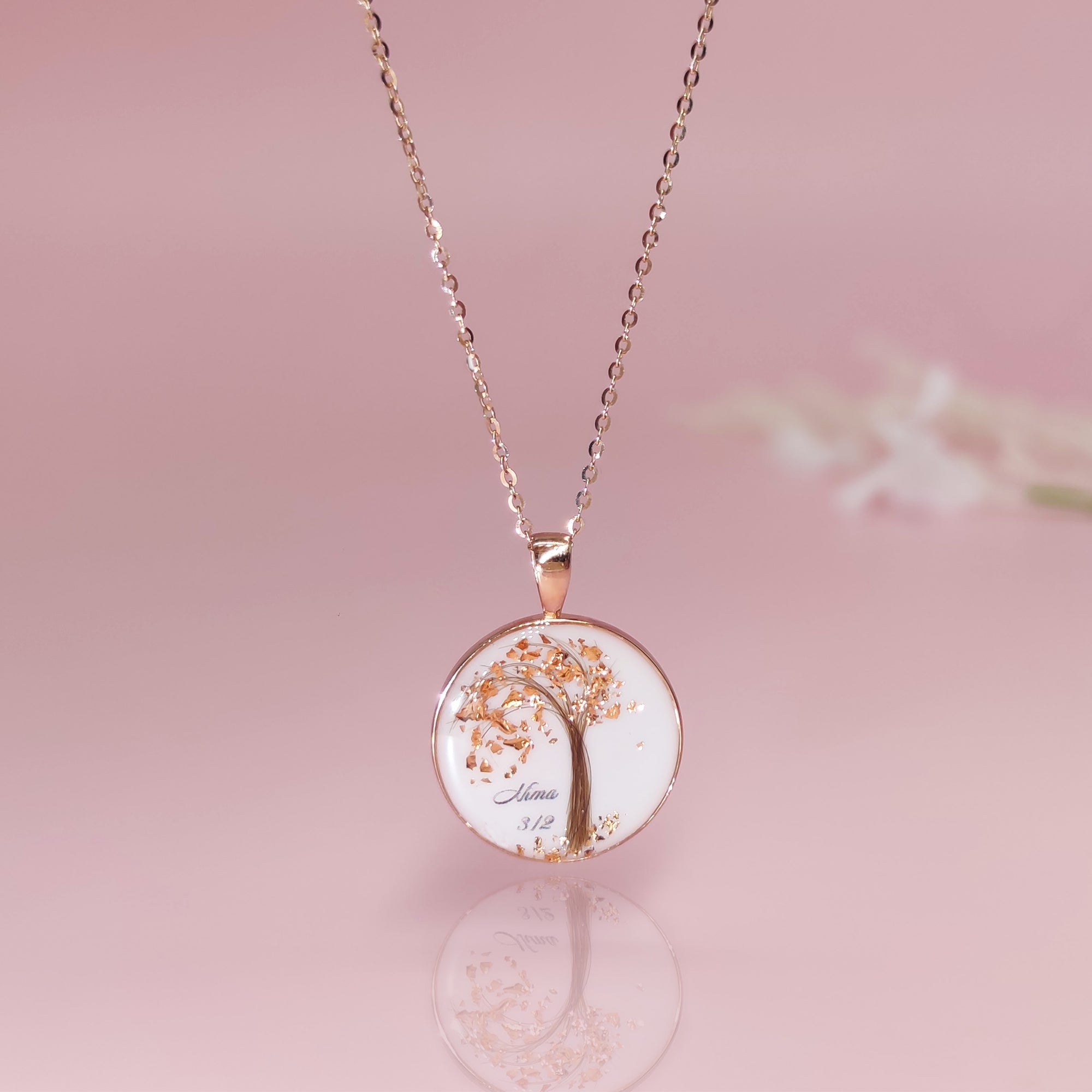 Meaningful Breastmilk & Baby Hair Necklace Gift
