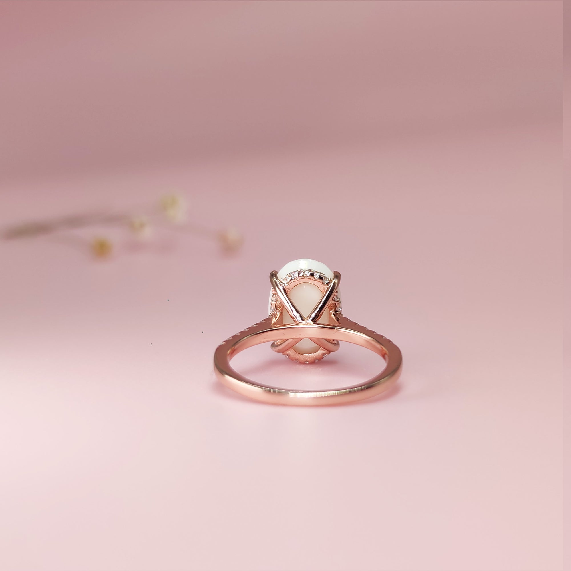 Handcrafted Oval Breastmilk Ring - Unique Keepsake