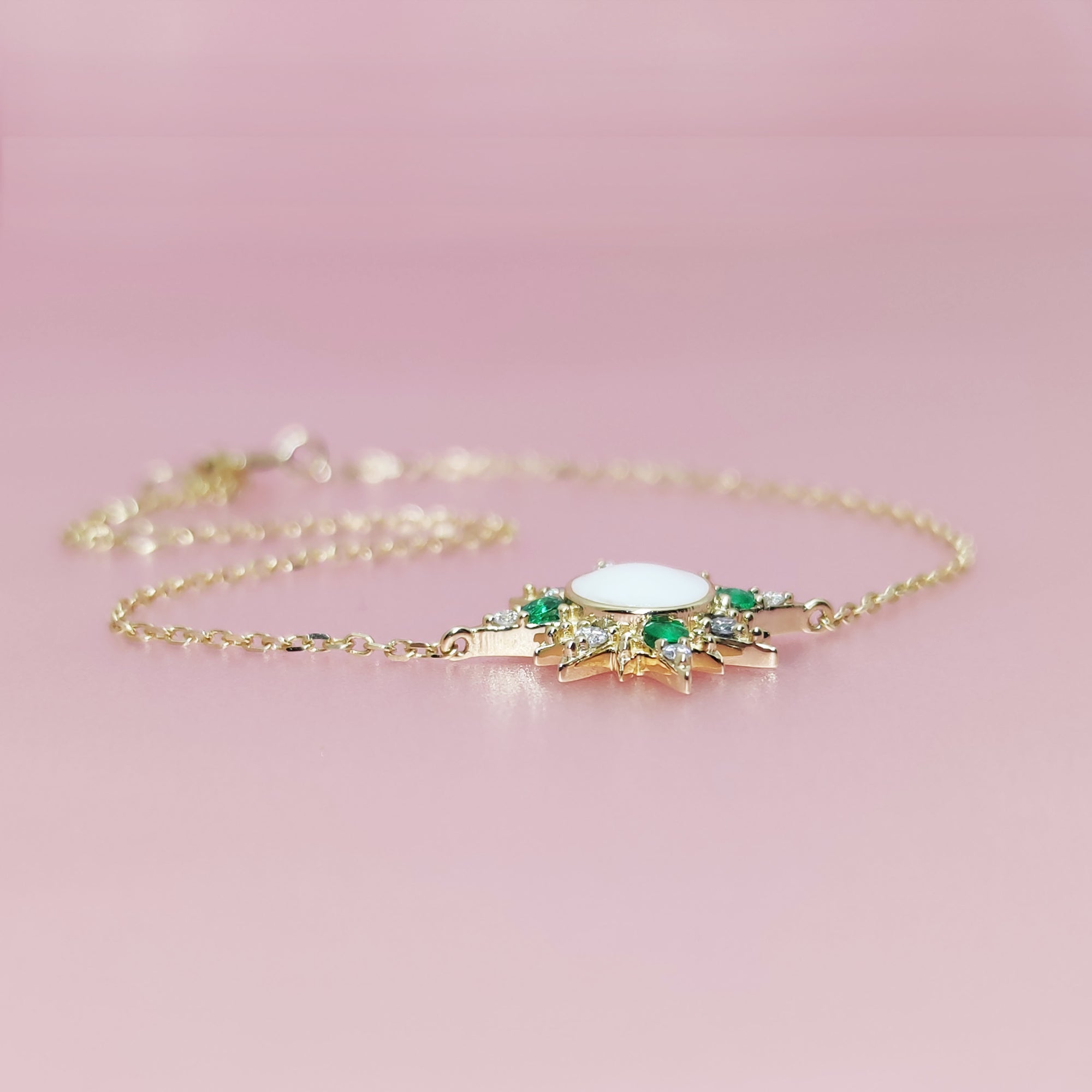 Memorial Breast Milk Bracelet with Birthstone Accents