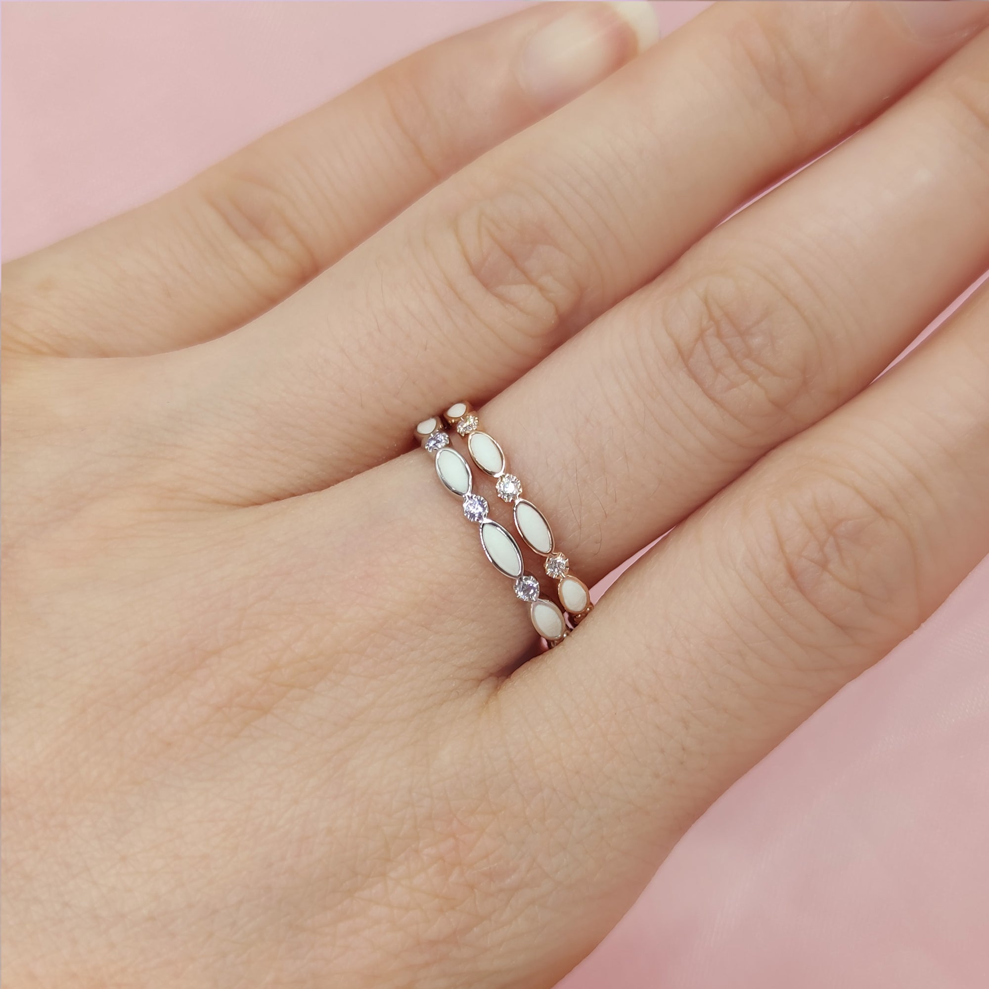 Endless Love: Personalized Birthstone Milk Ring