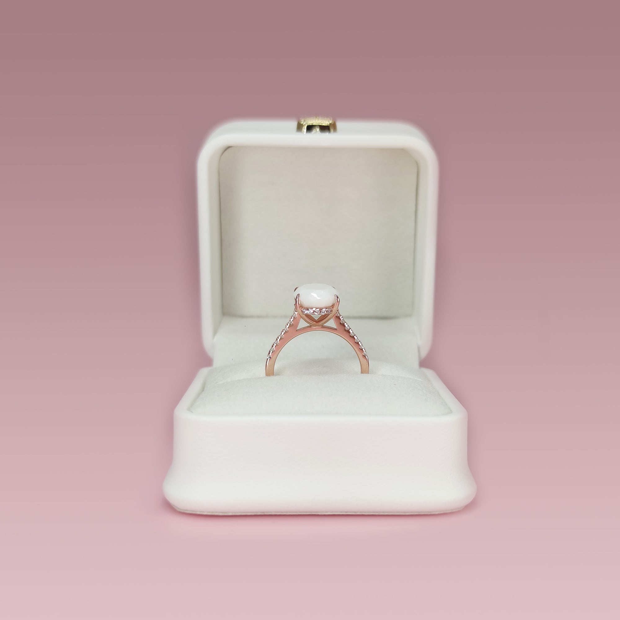 Handcrafted Oval Breastmilk Ring - Unique Keepsake