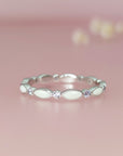 Endless Love: Personalized Birthstone Milk Ring