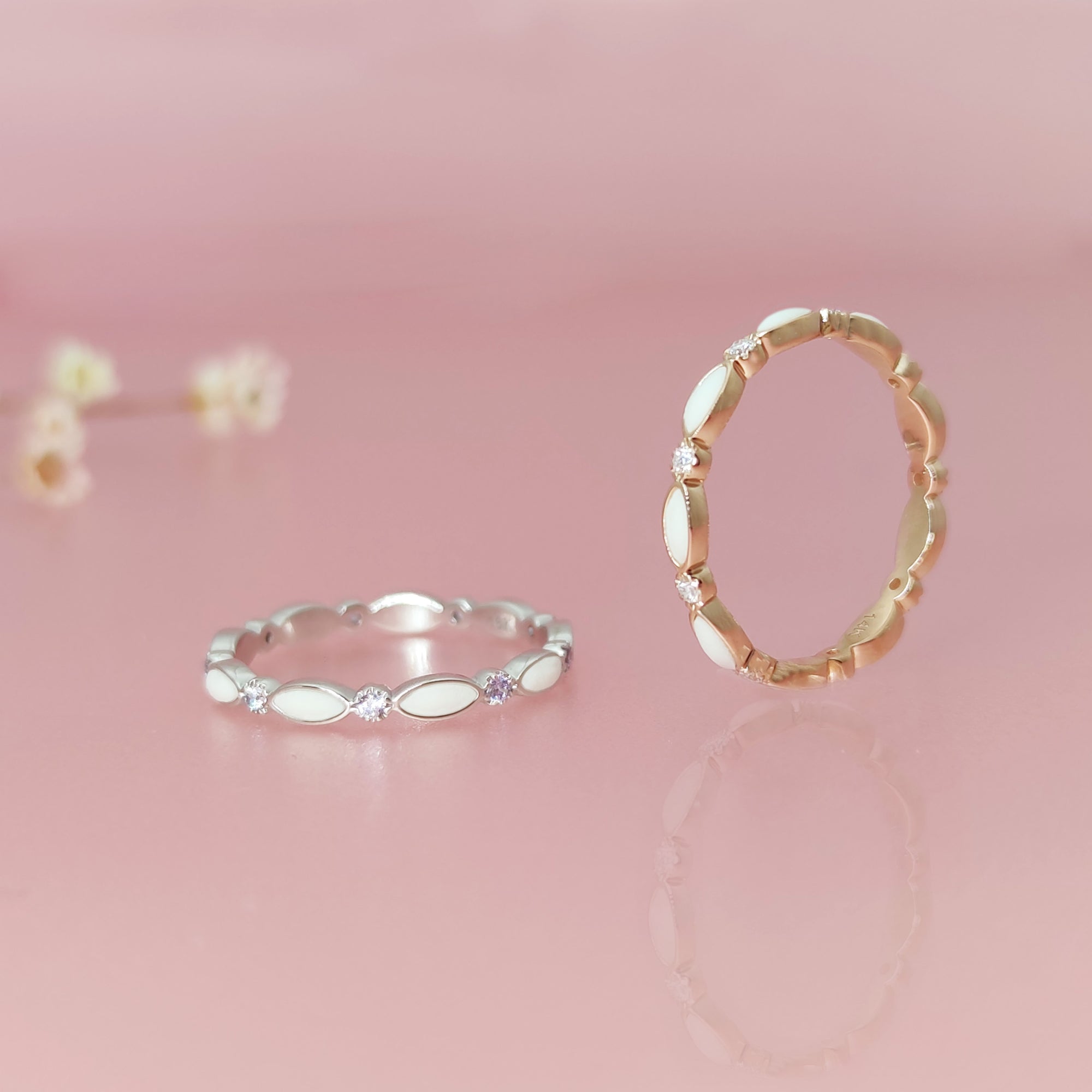 Endless Love: Personalized Birthstone Milk Ring