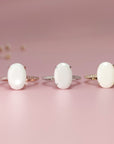 Handcrafted Oval Breastmilk Ring - Unique Keepsake