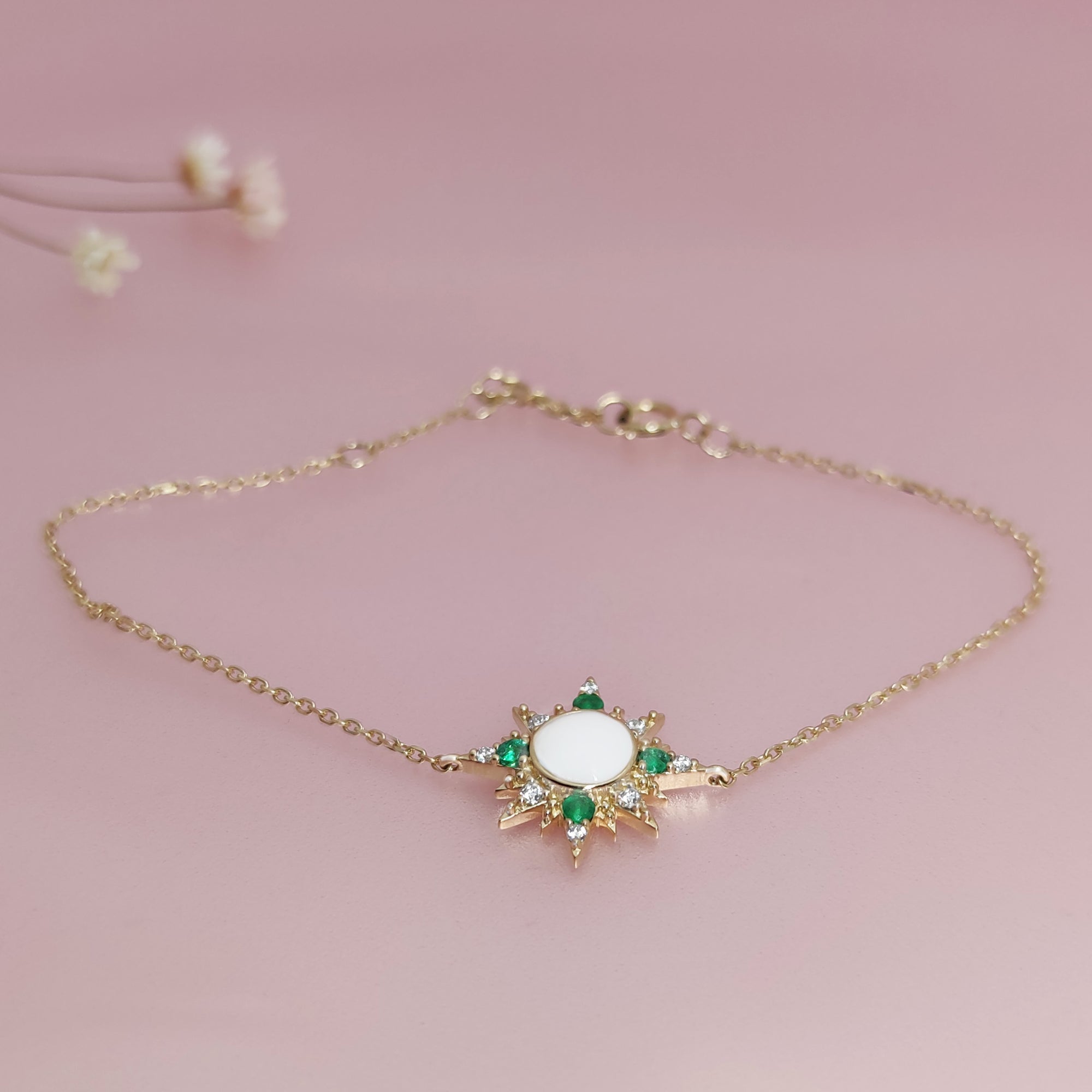 Memorial Breast Milk Bracelet with Birthstone Accents