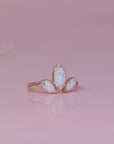 Cherished Love: Solid Gold Clover Breastmilk Ring