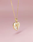 Heartfelt Gold Necklace: Love in Every Drop