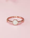 Heartfelt Golden Embrace Breastmilk Ring Gift