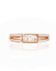 Radiant Bar Ashes Ring for Lasting Memories