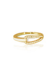 Personalized Infinity Breast Milk Ring with Diamond Accents