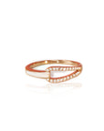 Personalized Infinity Breast Milk Ring with Diamond Accents