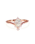 Teardrop Ashes Ring - Elegant Memorial Jewelry