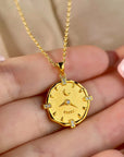 Personalized Gold Footprint Necklace for Newborns