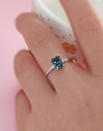 Radiant Moissanite Ashes Ring: A Timeless Keepsake