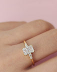 Radiant Moissanite Ashes Ring: A Timeless Keepsake