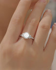 Handcrafted Breastmilk Solitaire Ring | Timeless Keepsake