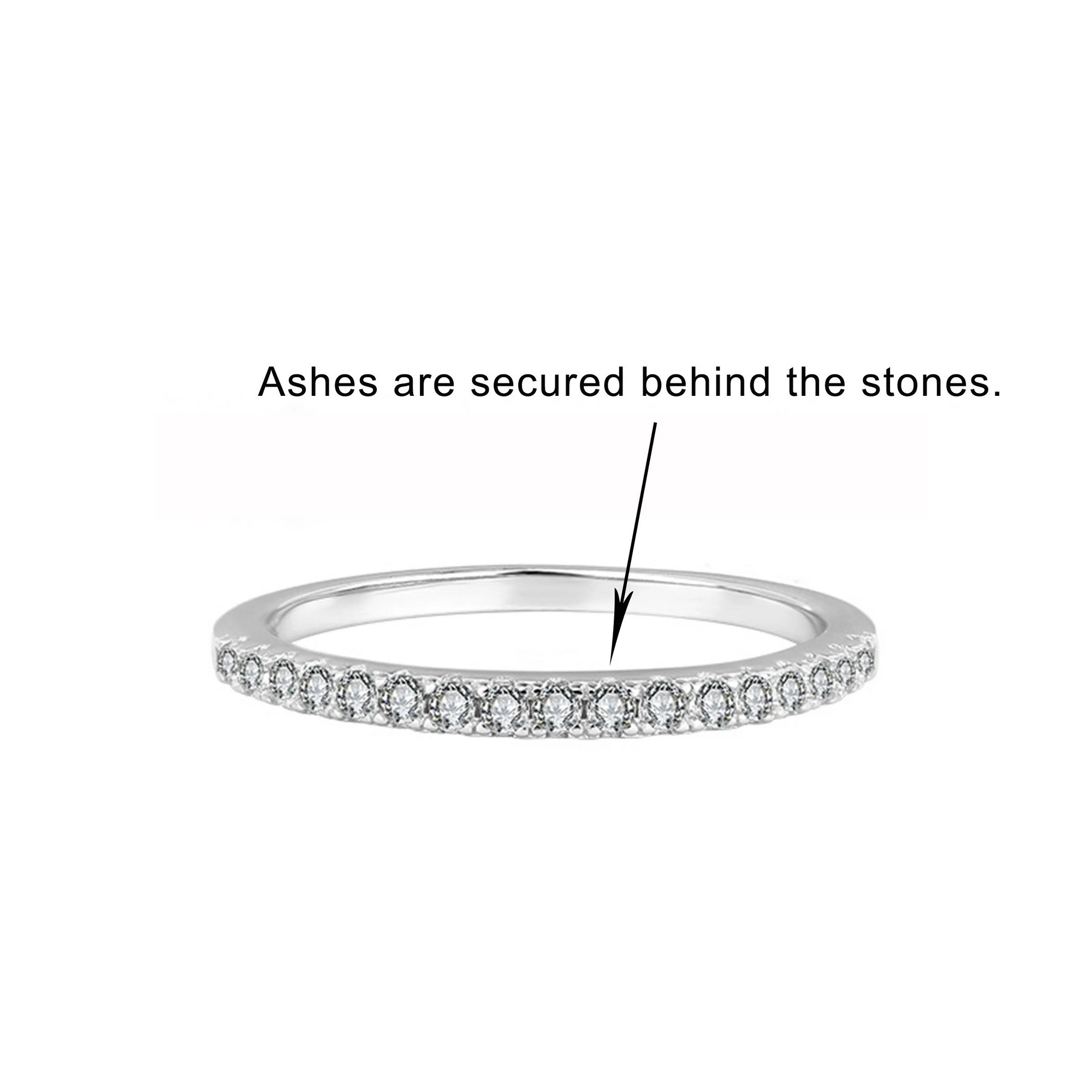 Personalized Ashes Ring: Elegant Spark Keepsake Jewelry