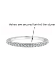 Personalized Ashes Ring: Elegant Spark Keepsake Jewelry