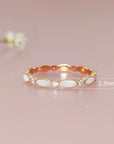 Endless Love: Personalized Birthstone Milk Ring
