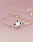 Memorial Breast Milk Bracelet with Birthstone Accents