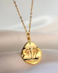 Perfect Gift: Solid Gold Footprint Necklace