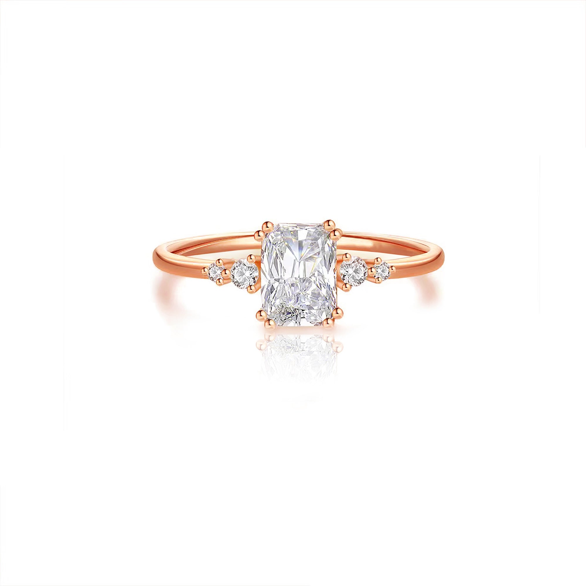 Radiant Moissanite Ashes Ring: A Timeless Keepsake