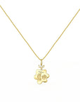 StarlitRomance: Solid Gold Footprint Necklace