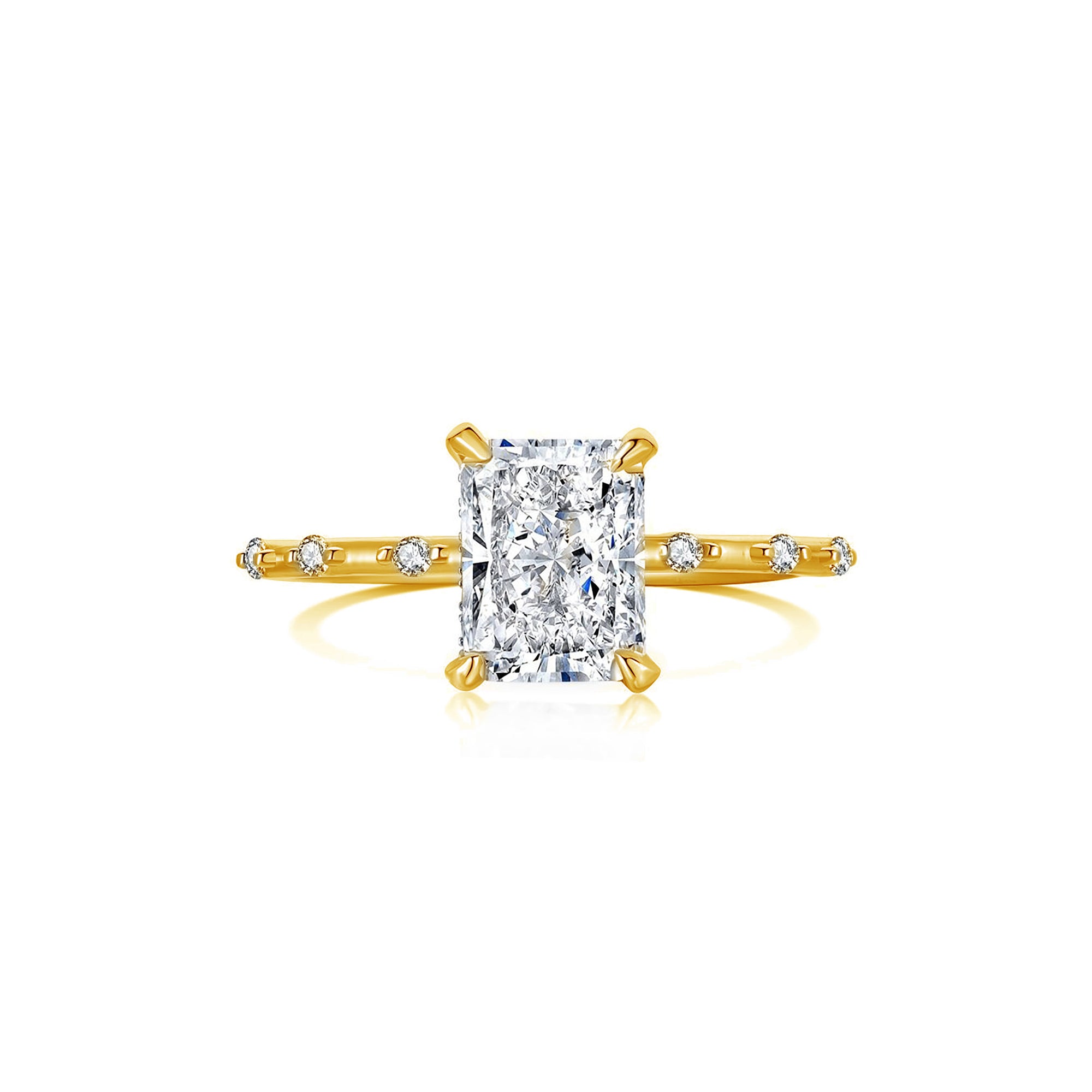 Elegant Moissanite Ashes Ring - Perfect Gift of Remembrance