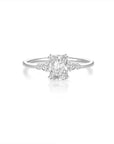 Radiant Moissanite Ashes Ring: A Timeless Keepsake